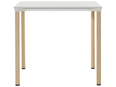 Bernhardt Design + Plank Monza 31" Square White Natural Ash Dining Table BDP920301WHALAFM02