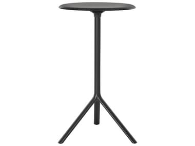 Bernhardt Design + Plank Miura 24&quot; Black Round Bar Table BDP955371FD01FM01