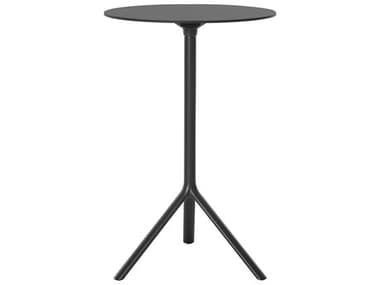 Bernhardt Design + Plank Miura 27&quot; Black Round Bar Table BDP959071FD01FM01