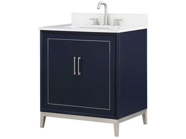 BEMMA Gracie 30" Pacific Blue Brushed Nickel Vanity BEMVGR30SFM02BN
