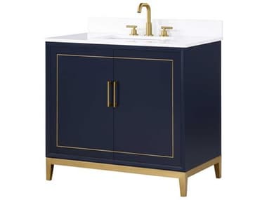 BEMMA Gracie 36" Pacific Blue Vanity BEMVGR36SFM02BS