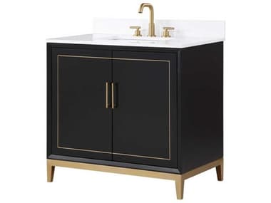 BEMMA Gracie 36" Midnight Black Vanity BEMVGR36SFM04BS