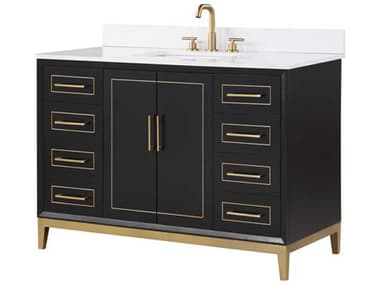 BEMMA Gracie 48" Midnight Black Vanity BEMVGR48SFM04BS