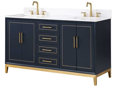 BEMMA Gracie 60" Pacific Blue Vanity BEMVGR60DFM02BS
