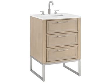 BEMMA Markham 24" Cashmere Grey Brushed Nickel Vanity BEMVMK24SFM01BN