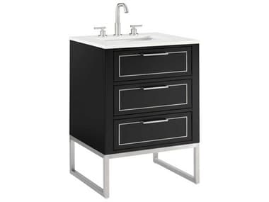 BEMMA Markham 24" Midnight Black Brushed Nickel Vanity BEMVMK24SFM04BN
