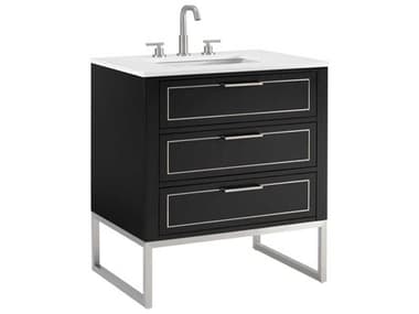 BEMMA Markham 30&quot; Midnight Black Brushed Nickel Vanity BEMVMK30SFM04BN