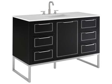 BEMMA Markham 48&quot; Midnight Black Brushed Nickel Vanity BEMVMK48SFM04BN