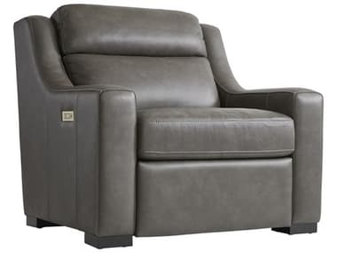 Bernhardt Germain Gray Leather Recliner BH2022RHO