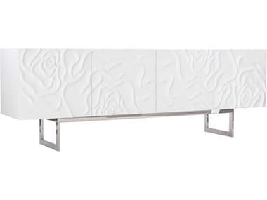 Bernhardt Interiors White Plaster / Polished Stainless Steel Buffet BH301870