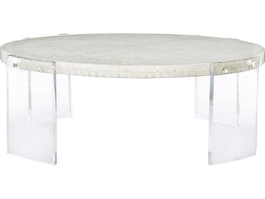Bernhardt Pearle 50" Round Clear Natural Cocktail Table BH305016