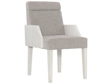 Bernhardt Foundations Gray Fabric Upholstered Arm Dining Chair BH306546
