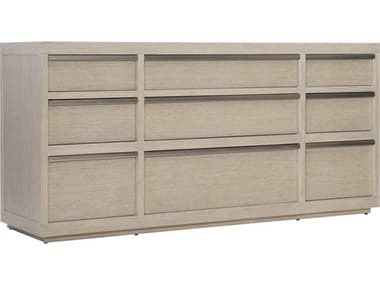 Bernhardt Solaria 73" Wide 9-Drawers Beige Oak Wood Dresser BH310052