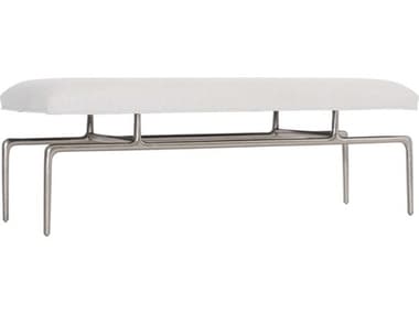 Bernhardt Solaria 52" White Fabric Upholstered Accent Bench BH310508