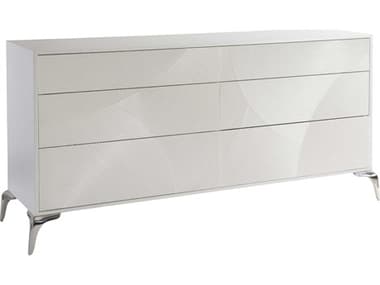 Bernhardt Montoya 75" Wide 6-Drawers White Double Dresser BH313050