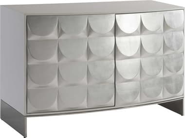 Bernhardt Calliope Silver Leaf / White Polished Stainless Steel Accent Chest BH313115