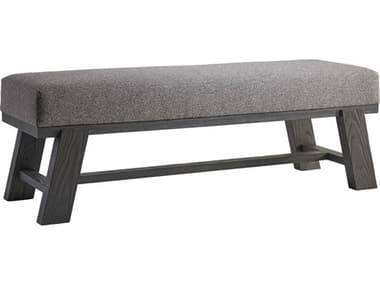 Bernhardt Trianon 56" Gray Fabric Upholstered Accent Bench BH314508B