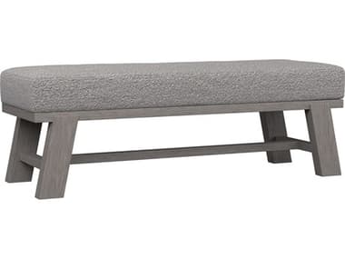 Bernhardt Trianon 56" Gray Fabric Upholstered Accent Bench BH314508G