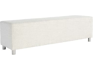 Bernhardt Modulum 62" Sahara White Fabric Upholstered Accent Bench BH315509