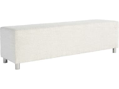Bernhardt Modulum 62" Sahara White Fabric Upholstered Accent Bench BH315509