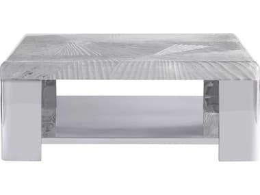 Bernhardt Aura 44" Square Stainless Steel Cocktail Table BH316011