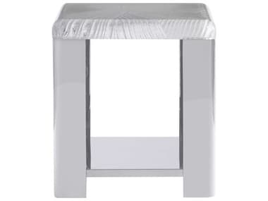 Bernhardt Aura 22" Square Stainless Steel End Table BH316111