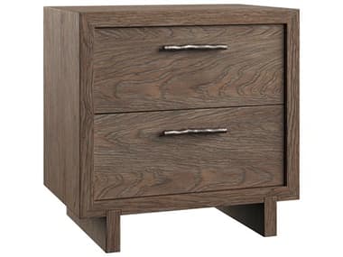 Bernhardt Casa Paros 2-Drawers Brown Oak Wood Nightstand BH317230