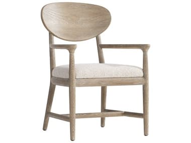 Bernhardt Aventura Brown Fabric Upholstered Arm Dining Chair BH318556