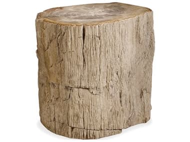 Bernhardt Interiors Casegoods Petrified Round Wood Natural End Table BH319712