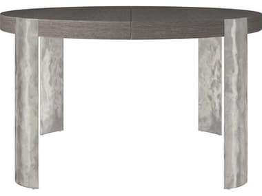 Bernhardt Prado 54" Round Wood Porcini Bright Graphite Dining Table BH324221B