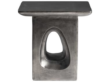 Bernhardt Argo 22" Square Metal Graphite End Table BH328404