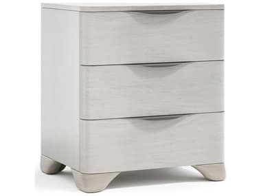 Bernhardt Sereno 3-Drawers White Walnut Wood Nightstand BH329219