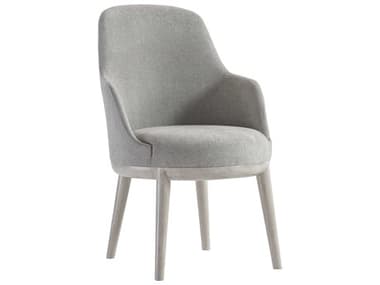 Bernhardt Sereno Gray Fabric Upholstered Arm Dining Chair BH329548