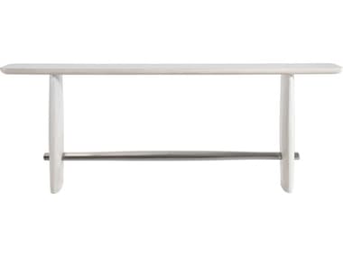 Bernhardt Sereno Rectangular Wood Lutra And Sasso Faux Stone Console Table BH329910