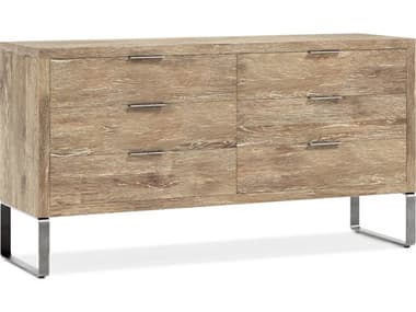 Bernhardt Tribeca 6-Drawers Brown Oak Wood Double Dresser BH333052