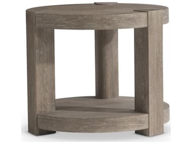 Bernhardt Tribeca Round Wood Aurum End Table BH333122