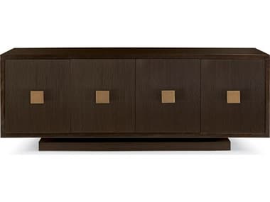 Bernhardt Interiors Casegoods Boulevard 83" Walnut Wood Ebonized Warm Brass Buffet BH340132