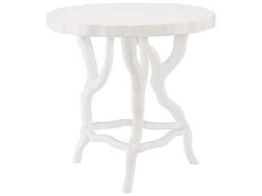 Bernhardt Interiors Casegoods Arbor Round Chalky White Chairside Table BH375121