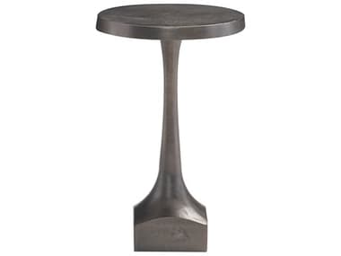 Bernhardt Interiors Casegoods Stroud Round Metal Matte Graphite Drink Table BH379197