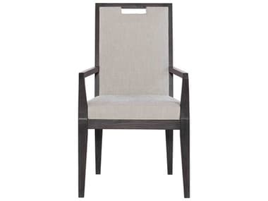 Bernhardt Decorage Ash Wood Brown Upholstered Arm Dining Chair BH380542