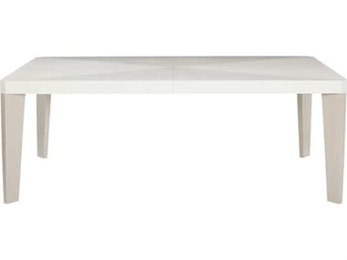 Bernhardt Axiom 82-122" Rectangular Wood Linear Gray White Dining Table BH381222
