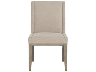 Bernhardt Linea Ash Wood Beige Fabric Upholstered Side Dining Chair BH384547G