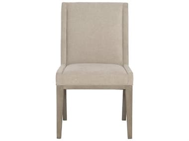 Bernhardt Linea Ash Wood Beige Fabric Upholstered Side Dining Chair BH384547G
