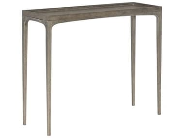 Bernhardt Linea Cerused Charcoal / Textured Graphite Metal 36'' Wide Rectangular Console Table BH384912B