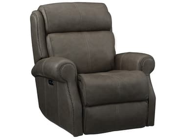 Bernhardt Mcgwire Dark Grey Leather Recliner BH392RLGO