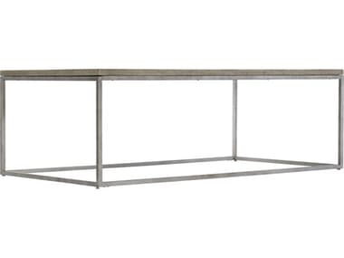 Bernhardt Highland Park Gresham Rectangular Wood Morel Glazed Silver Cocktail Table BH398021G