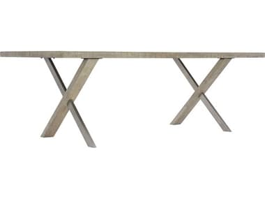 Bernhardt Highland Park Milo 88" Rectangular Wood Morel Glazed Silver Dining Table BH398224G