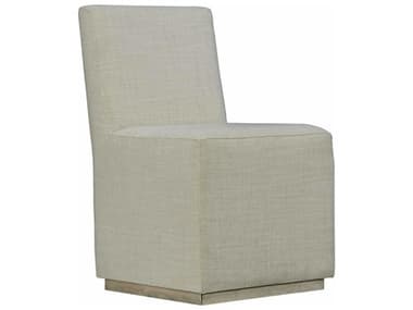 Bernhardt Highland Park Casey Rubberwood Gray Fabric Upholstered Side Dining Chair BH398503G