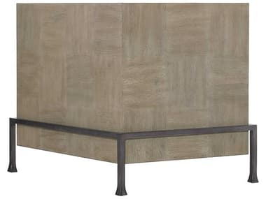 Bernhardt Fairgrove 30" Rectangular Wood Sandblasted Oak Rustic Silver End Table BH416121