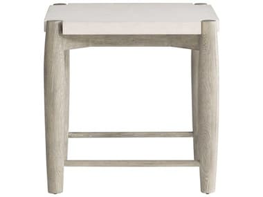 Bernhardt Ashbrook 24" Square Wood Weathered Greige End Table BH462111